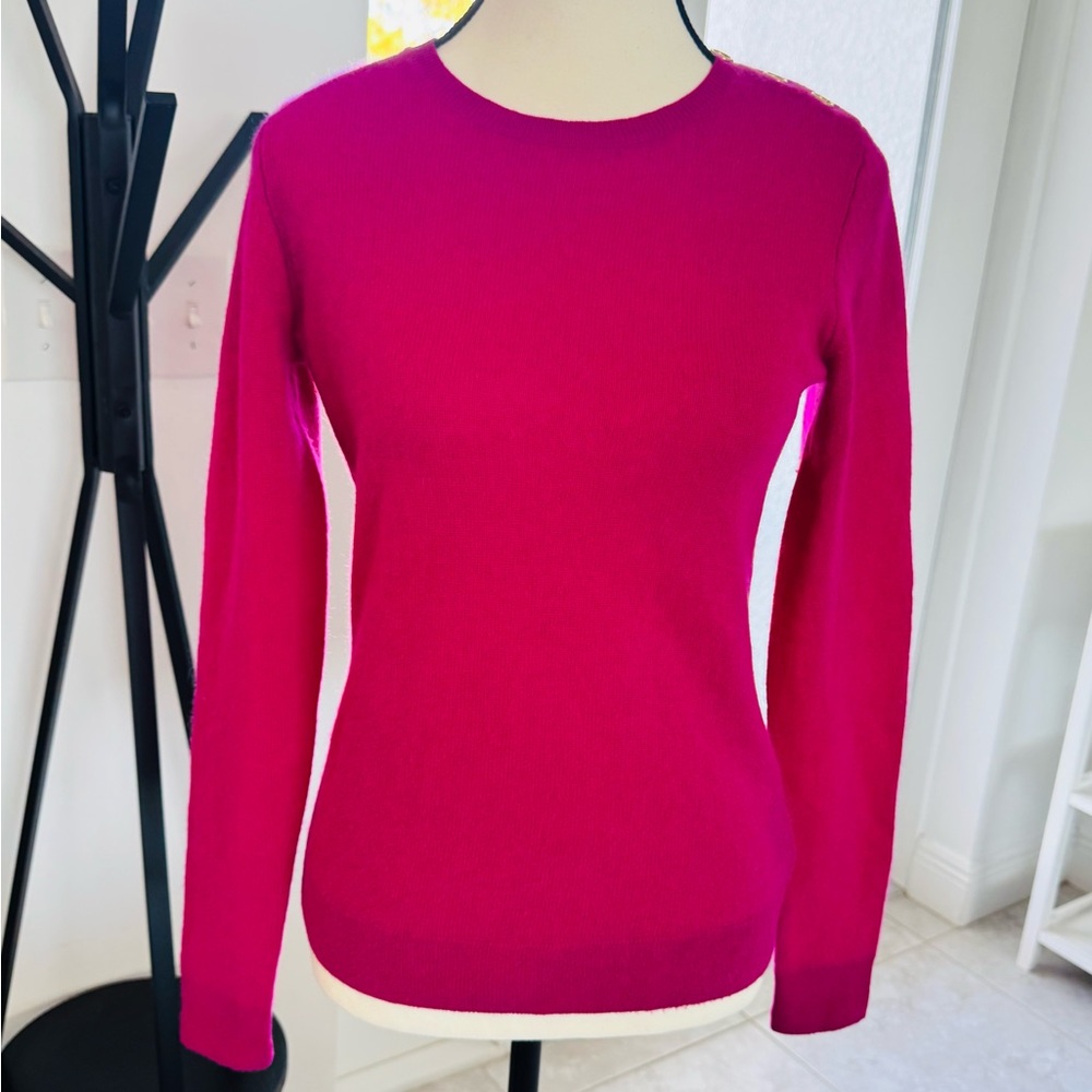 Vibrant Pink Long Sleeve Sweater
